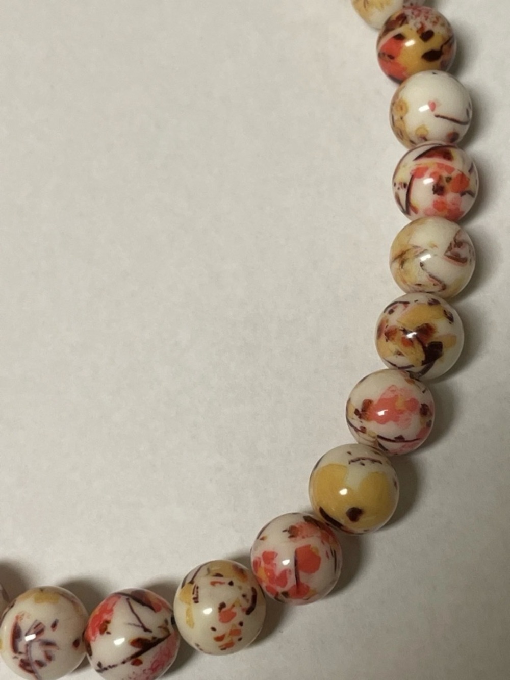 Vera Neumann MMA. CN, Speckled Bead Statement Necklace multicolor Very RARE - Picture 9 of 12